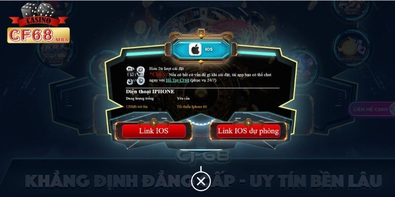 Hướng dẫn tải app CF68 trên thiết bị IOS
